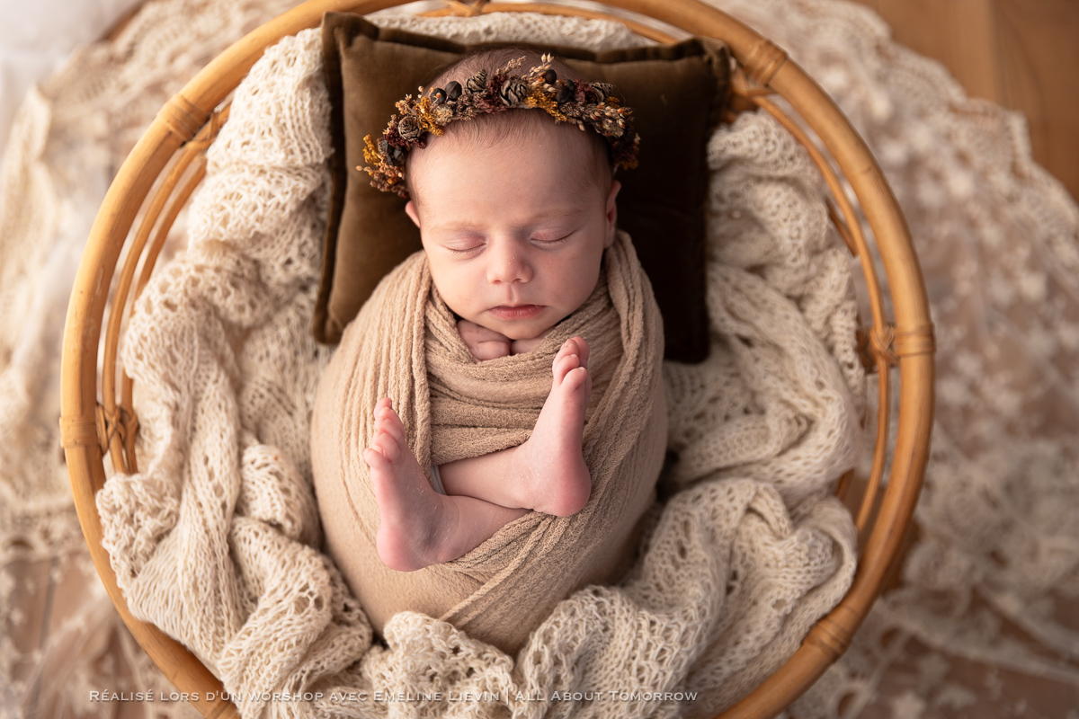 seance photo nouveau-ne bebe studio